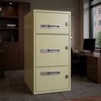 Vertical Fireproof Cabinets (2, 3 & 4 Drawer) - Office context B [AI office context]