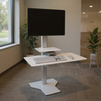 Sit2Stand Series Sit-Stand Workstation - Office context A [AI office context]
