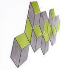 Felt Acoustic Wall Tiles - Studio white background [AI office context]
