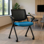 Chair - Black Steel Frame - Office context A [AI office context]
