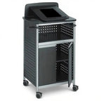 Scoot™ Multi-Purpose Lectern 8922BL - Studio white background [AI office context]