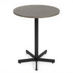 Round table 42" high bar height — 42" - Studio white background [AI office context]