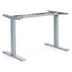 Quick Assembly Electric Height Adjustable Base - 2 legs - Studio white background [AI office context]