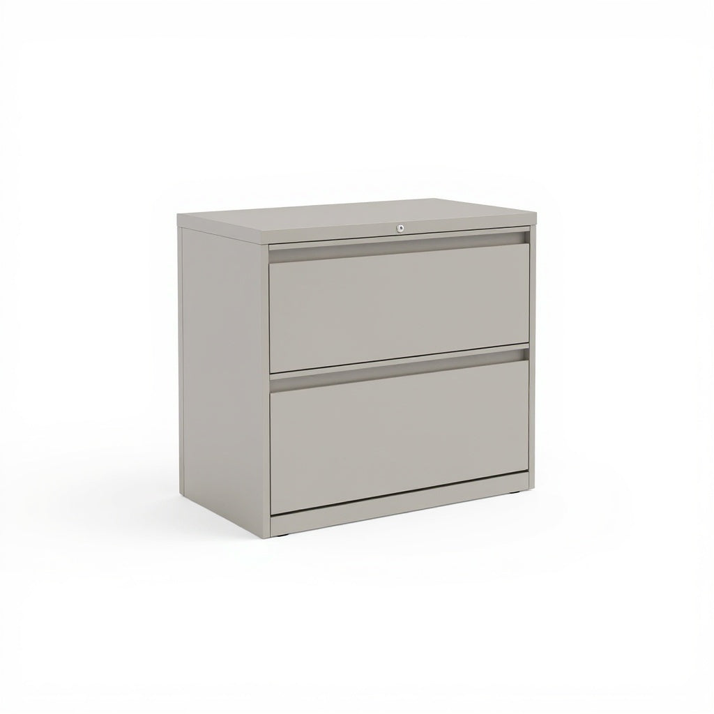 Institutional Series Lateral File Cabinet (2,3,4 & 5 Drawer) - Studio white background [AI office context]