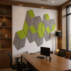 Felt Acoustic Wall Tiles - Office context B [AI office context]