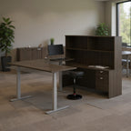 U-Shape Height Adjust Desk - Office context A [AI office context]
