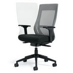Zim Synchro-Tilter Chair High Back Mesh Mesh Back - Studio white background [AI office context]