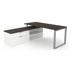 L-shape suite — HTWLEV1LOOP - Studio white background [AI office context]