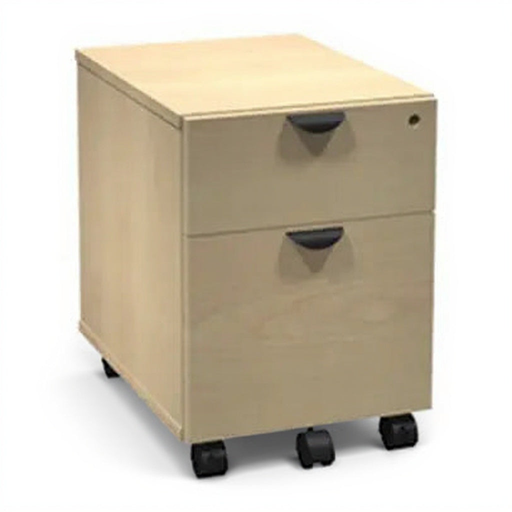 Heartwood Mobile Pedestal BF - Studio white background [AI office context]