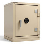 Gardex  Security Safe- Fire Resistant -Size 29" x 21.5" x 21.5" - Beige - Studio white background [AI office context]