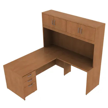 L-Shape Desk with Hutch 72"X72" Office Central & Brant Business Interiors