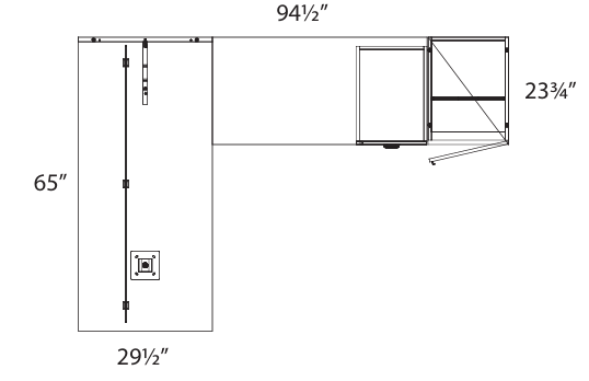 L-Shape Suite Layout #41C