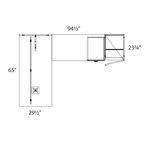 L-shape suite layout # — 41C