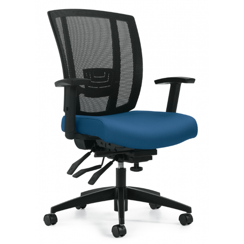 MVL3103 avro | upholstered seat & mesh back multi-tilter