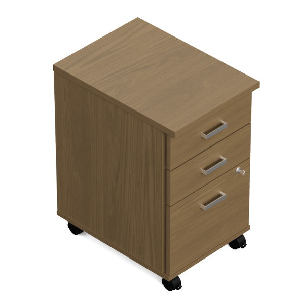 Newland | 16"w box/box/file mobile pedestal — NLMP23BBF