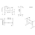 Height adjustable base pneumatic (top sold separately)