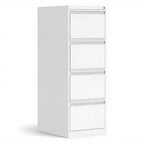 4 Drawer Legal Width Vertical File - Studio white background [AI office context]