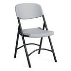 Folding Chair-Plastic 4/Pack - Studio white background [AI office context]