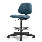 Danio | Armless Height Adjustable Task Stool - Studio white background [AI office context]