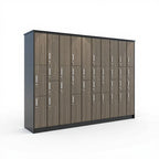 Laminate Lockers - Studio white background [AI office context]