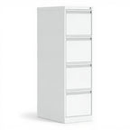 4 Drawer Letter Width Vertical File - Studio white background [AI office context]
