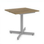 Square Table - X-Base 3 Sizes - Studio white background [AI office context]