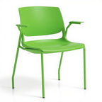Rebound armchair, polypropylene seat - Studio white background [AI office context]