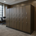 Laminate Lockers - Office context B [AI office context]
