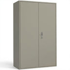 Jumbo Storage Cabinet Assembled 72" H x48"W x 24" D - Studio white background [AI office context]