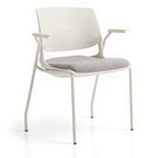 Rebound™ Armchair, Upholstered Seat (R5APUG) - Studio white background [AI office context]