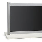 Desk Top Divider DIVIDE - Studio white background [AI office context]