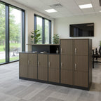 Laminate Lockers - Office context A [AI office context]