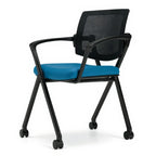 Chair - Black Steel Frame - Studio white background [AI office context]